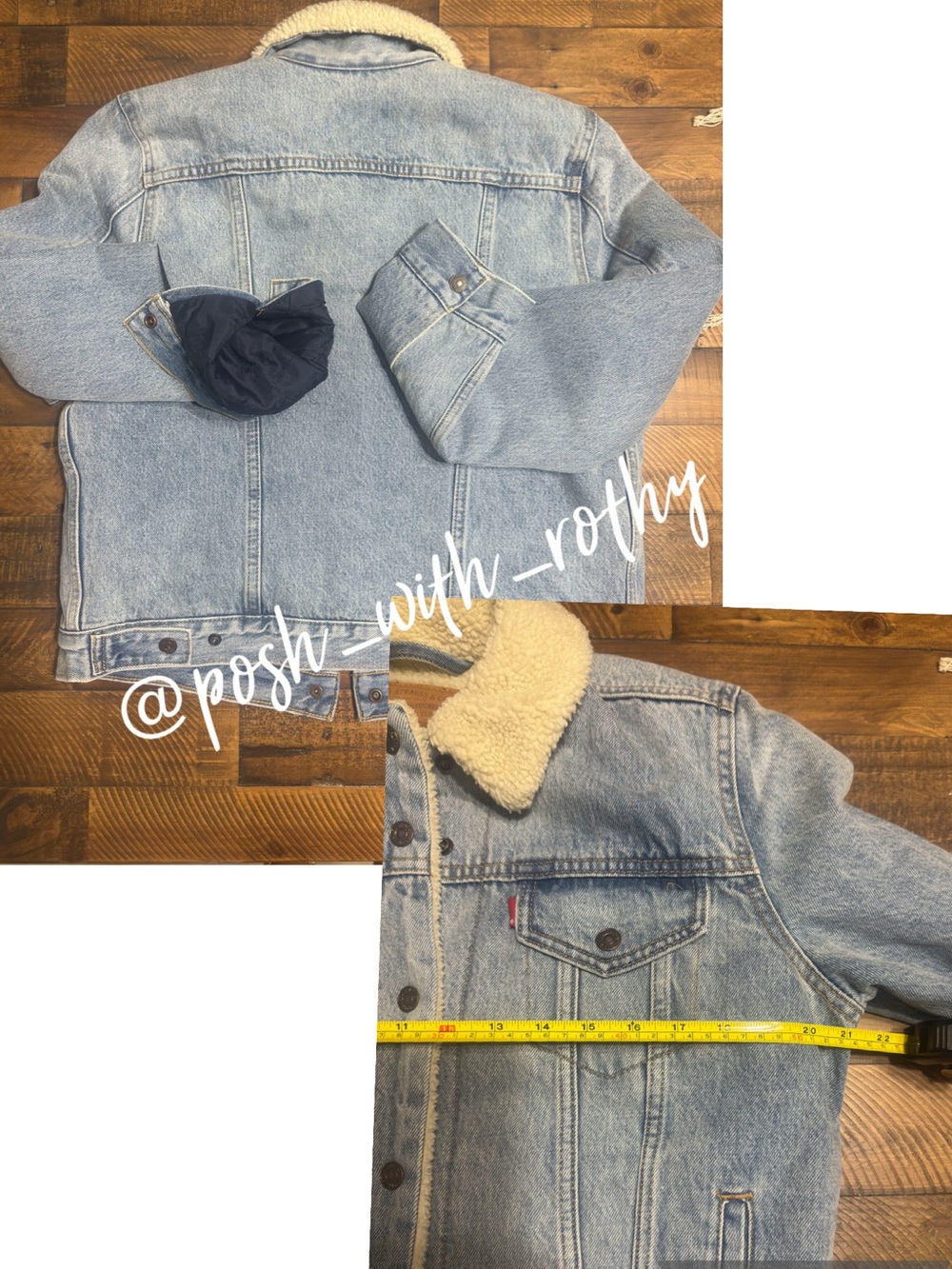 ✨ Levi’s Premium Original Sherpa Trucker Jacket, NWT - Picture 7 of 8